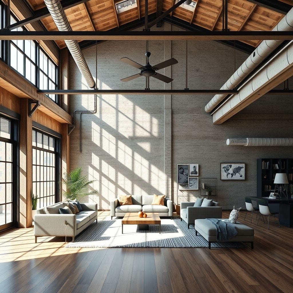 Industrial Living Room design example 2
