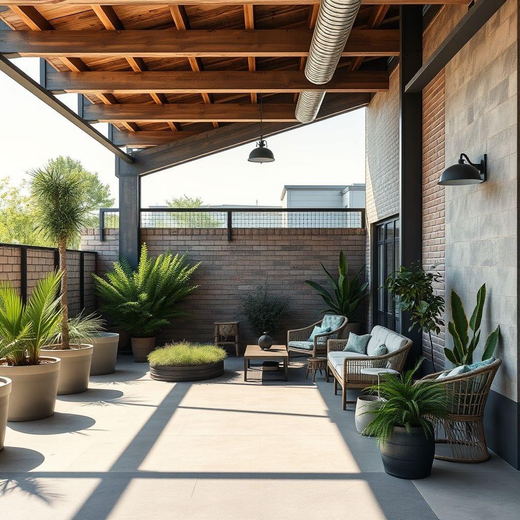 Industrial Outdoor Garden design example 4