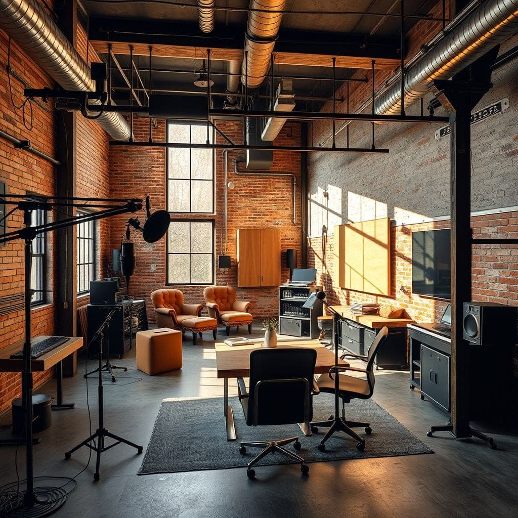 Industrial Podcast Studio design example 2