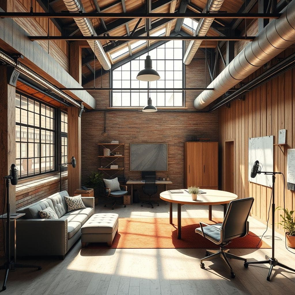 Industrial Podcast Studio design example 4