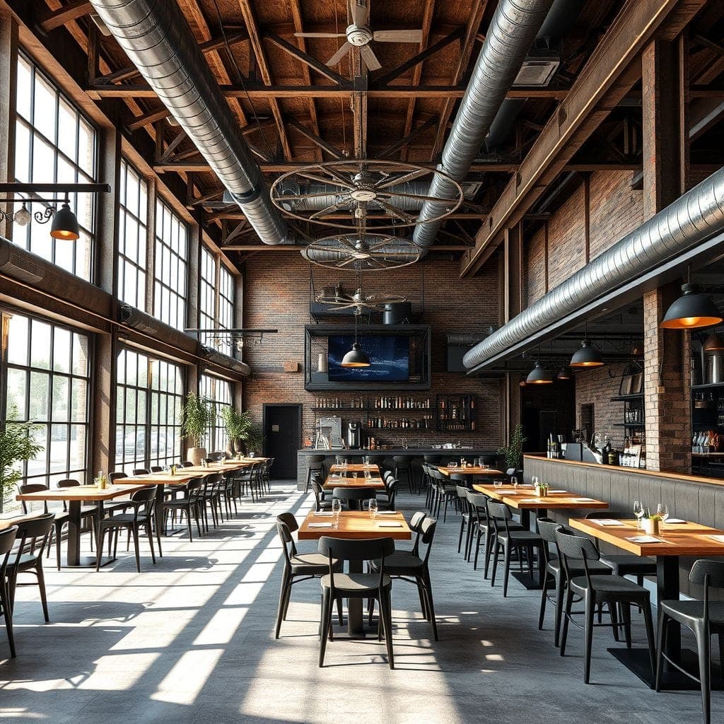Industrial Restaurant design example 2