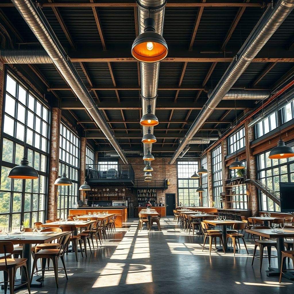 Industrial Restaurant design example 3