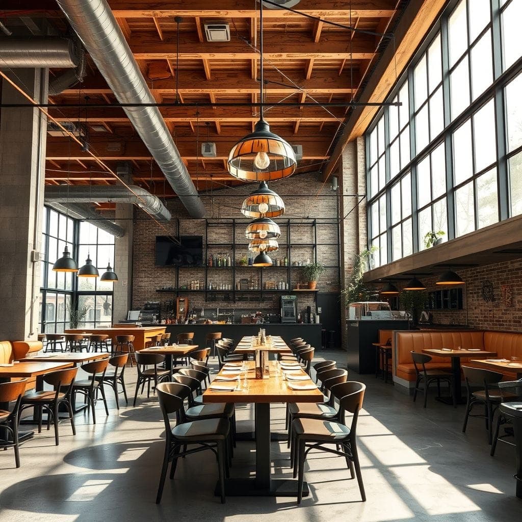 Industrial Restaurant design example 4