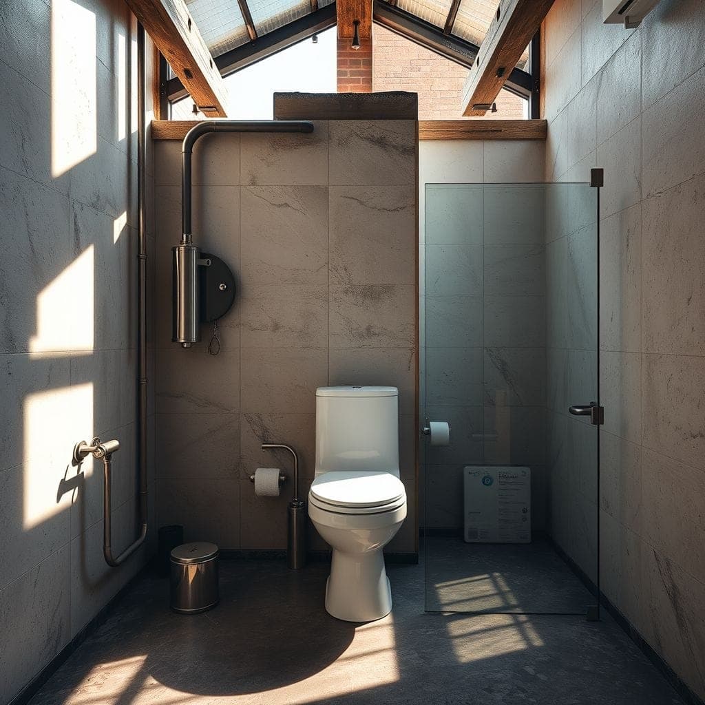 Industrial Toilet design example 1