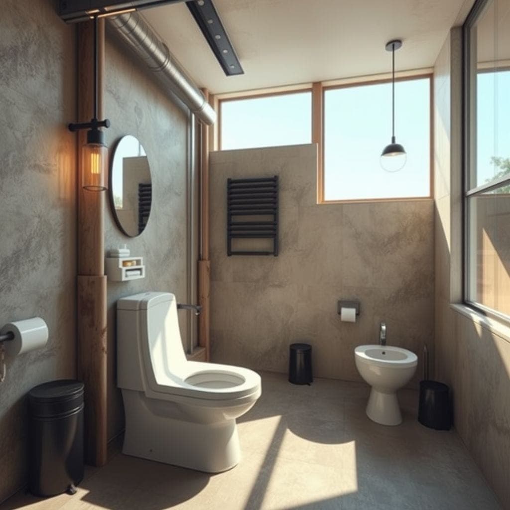 Industrial Toilet design example 3