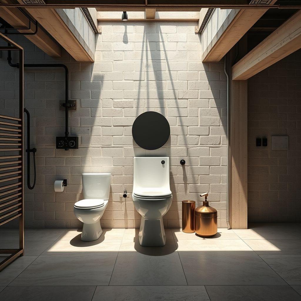 Industrial Toilet design example 4