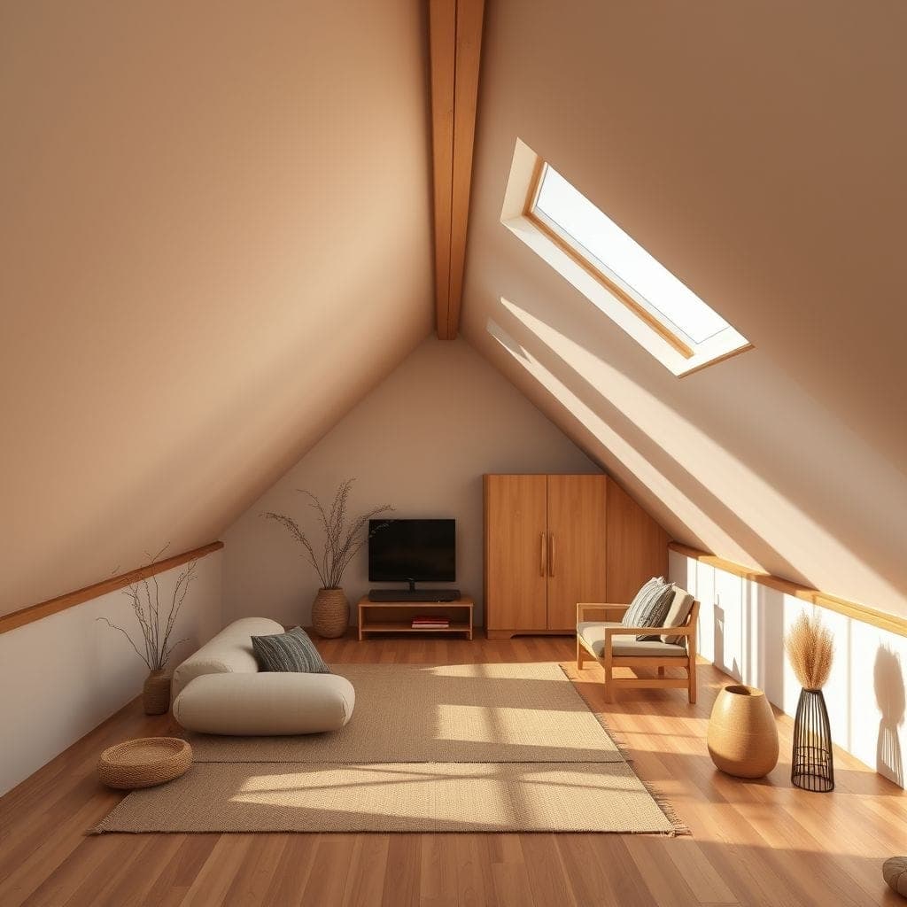 Japandi Attic design example 2