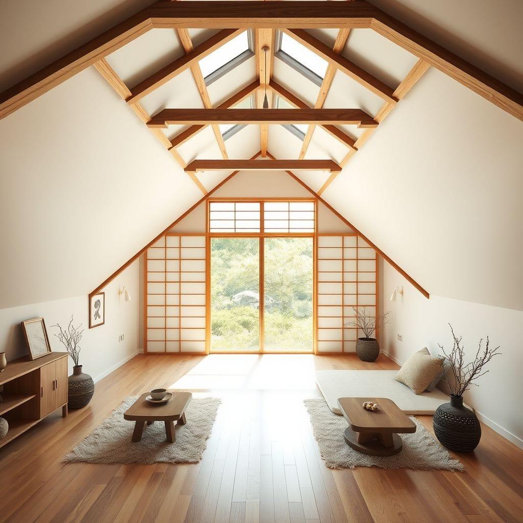 Japandi Attic design example 4
