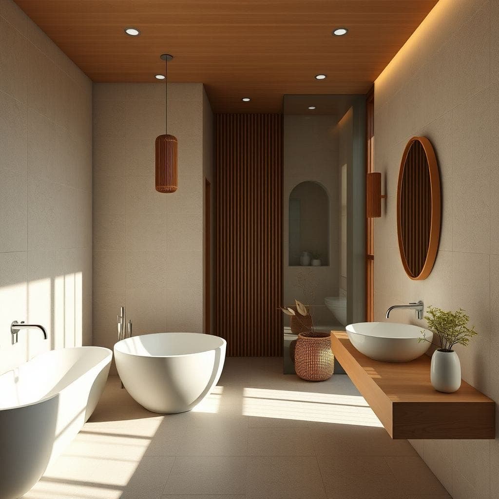 Japandi Bathroom design example 2