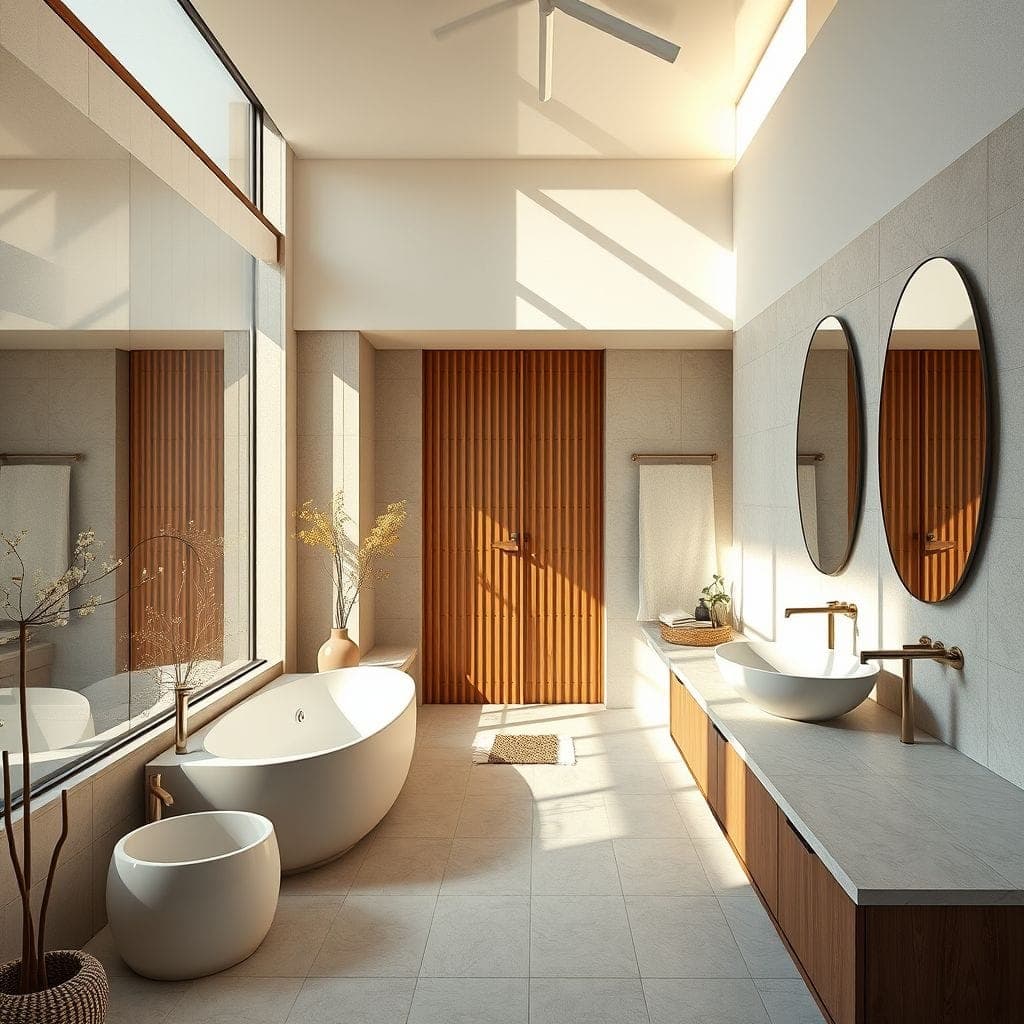 Japandi Bathroom design example 3