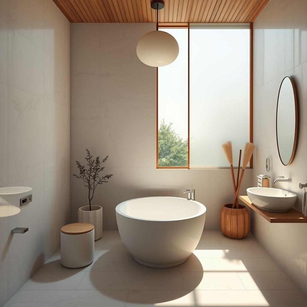 Japandi Bathroom design example 4