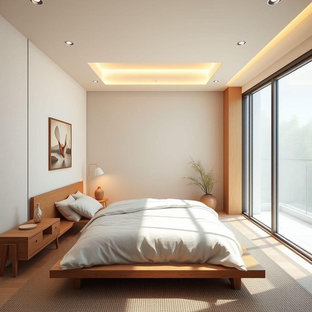Japandi Bedroom design example 2