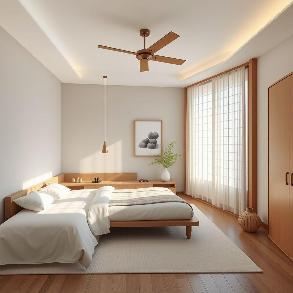 Japandi Bedroom design example 4