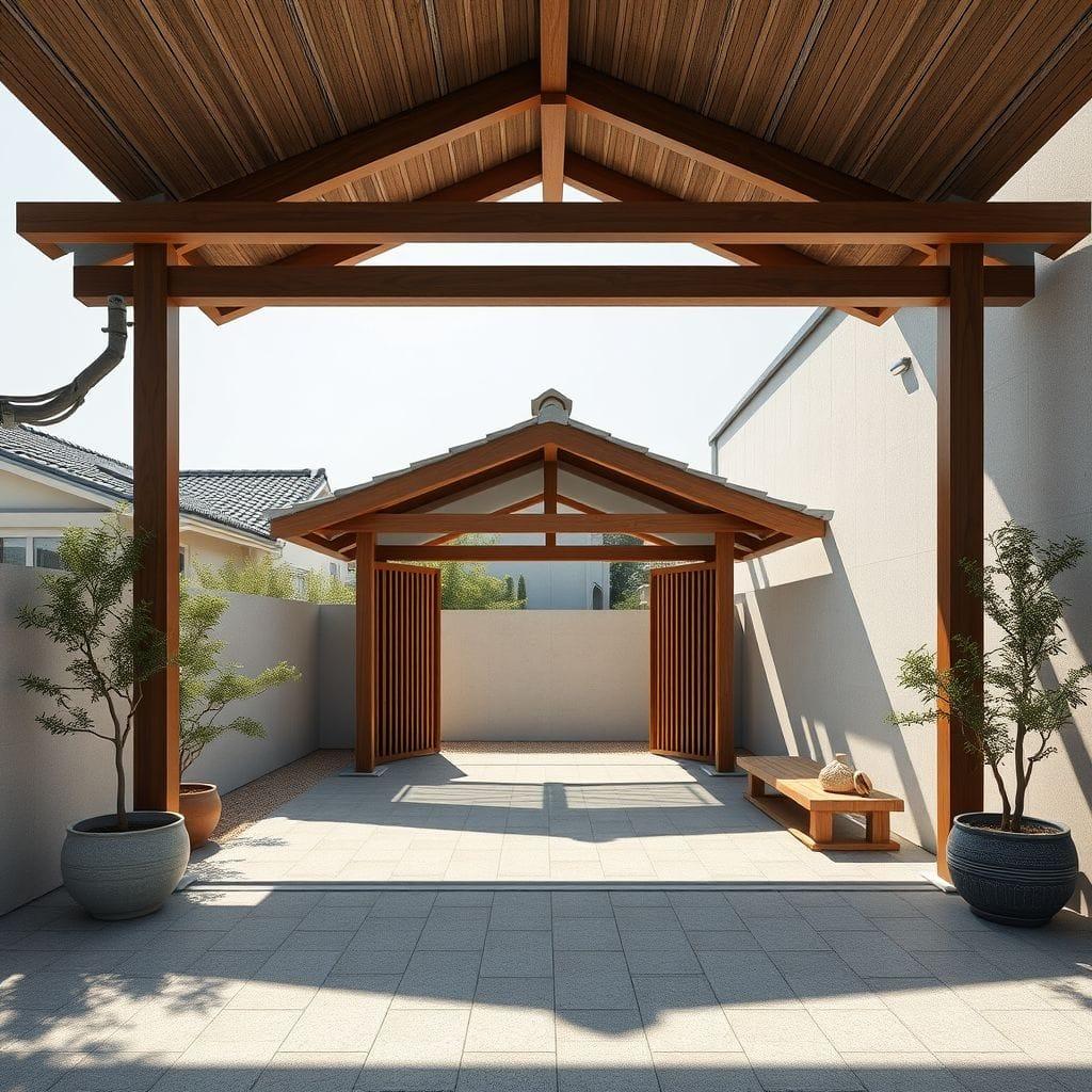 Japandi Carport design example 1