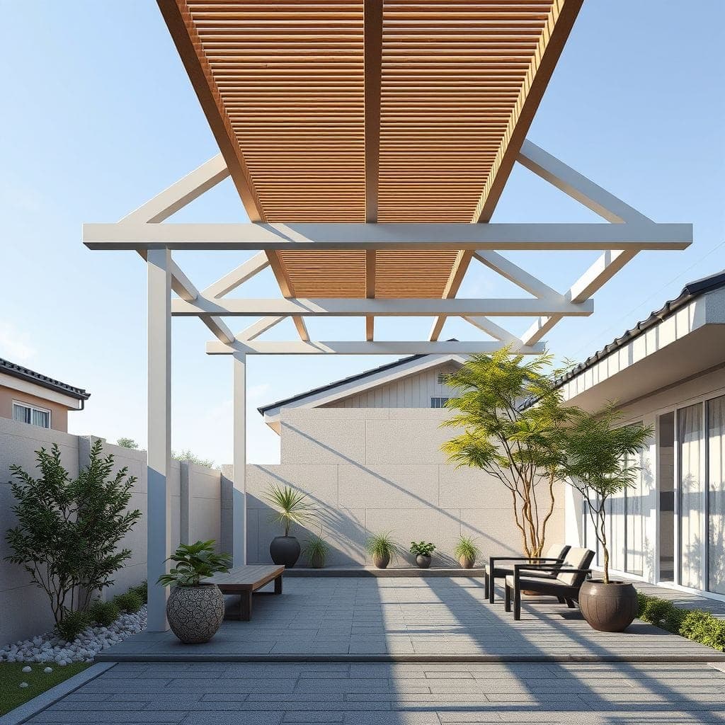 Japandi Carport design example 3