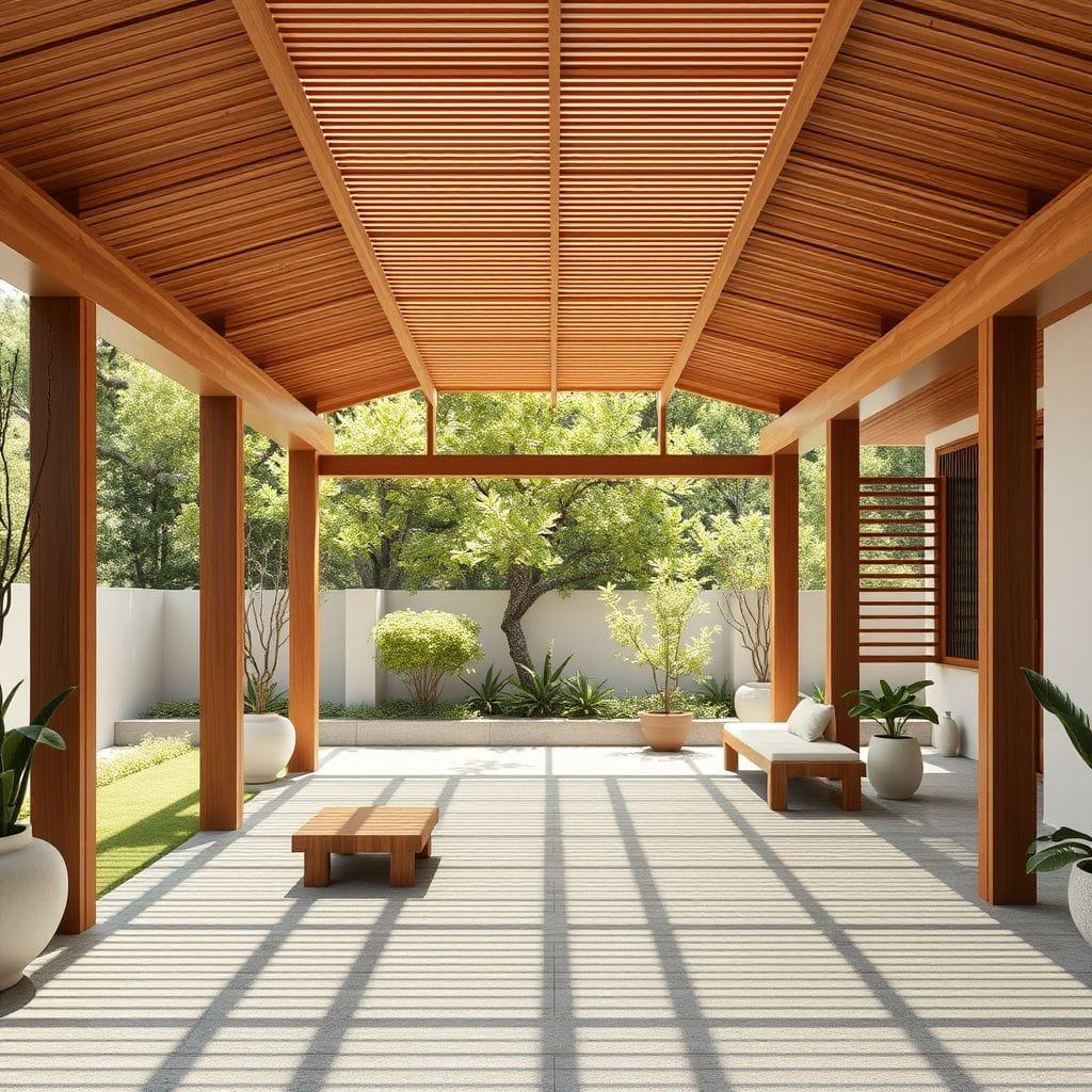 Japandi Carport design example 4