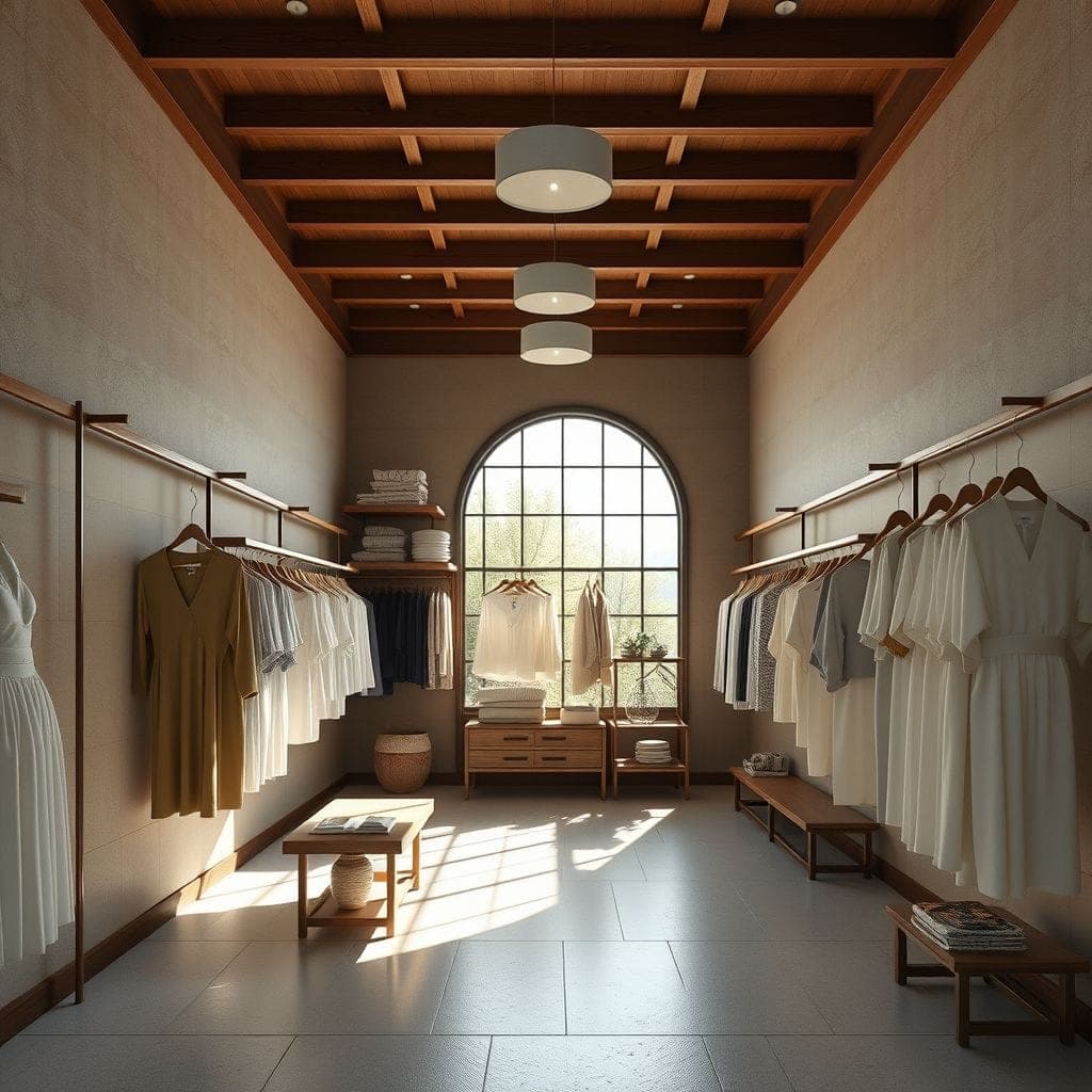 Japandi Clothing Store design example 1