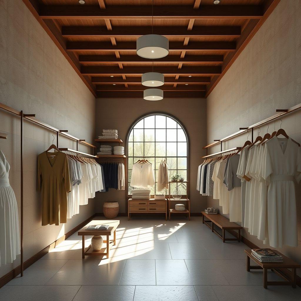 Japandi Clothing Store design example 1