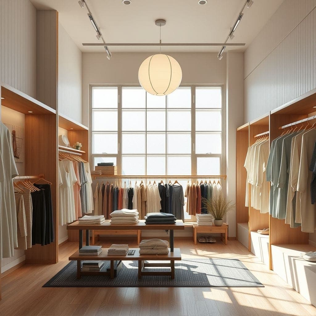 Japandi Clothing Store design example 2