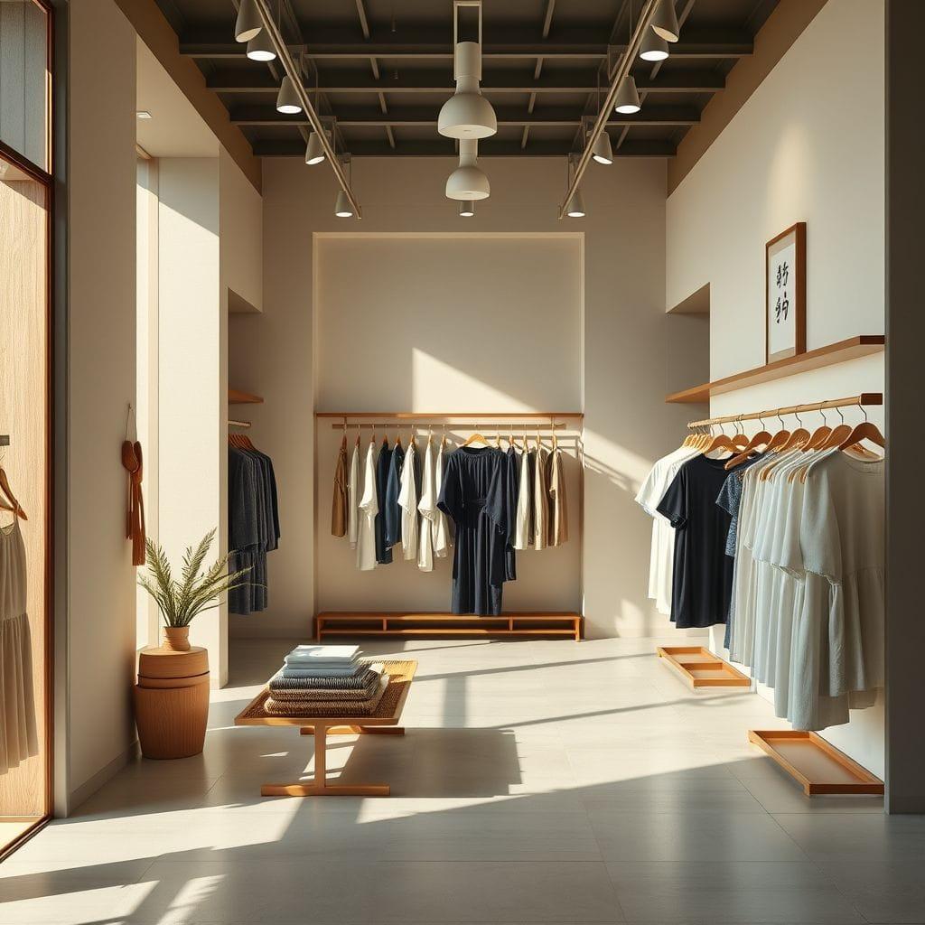 Japandi Clothing Store design example 4