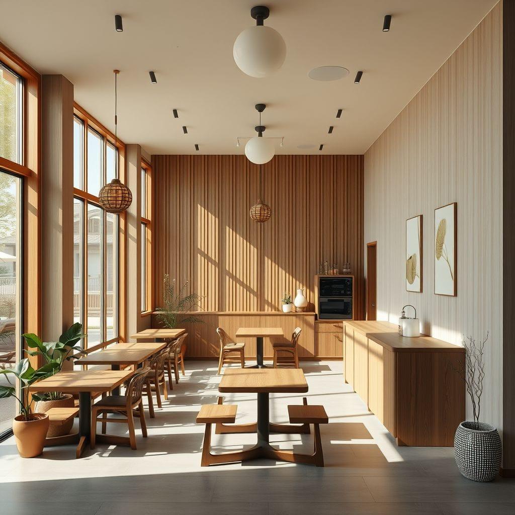 Japandi Coffee Shop design example 1