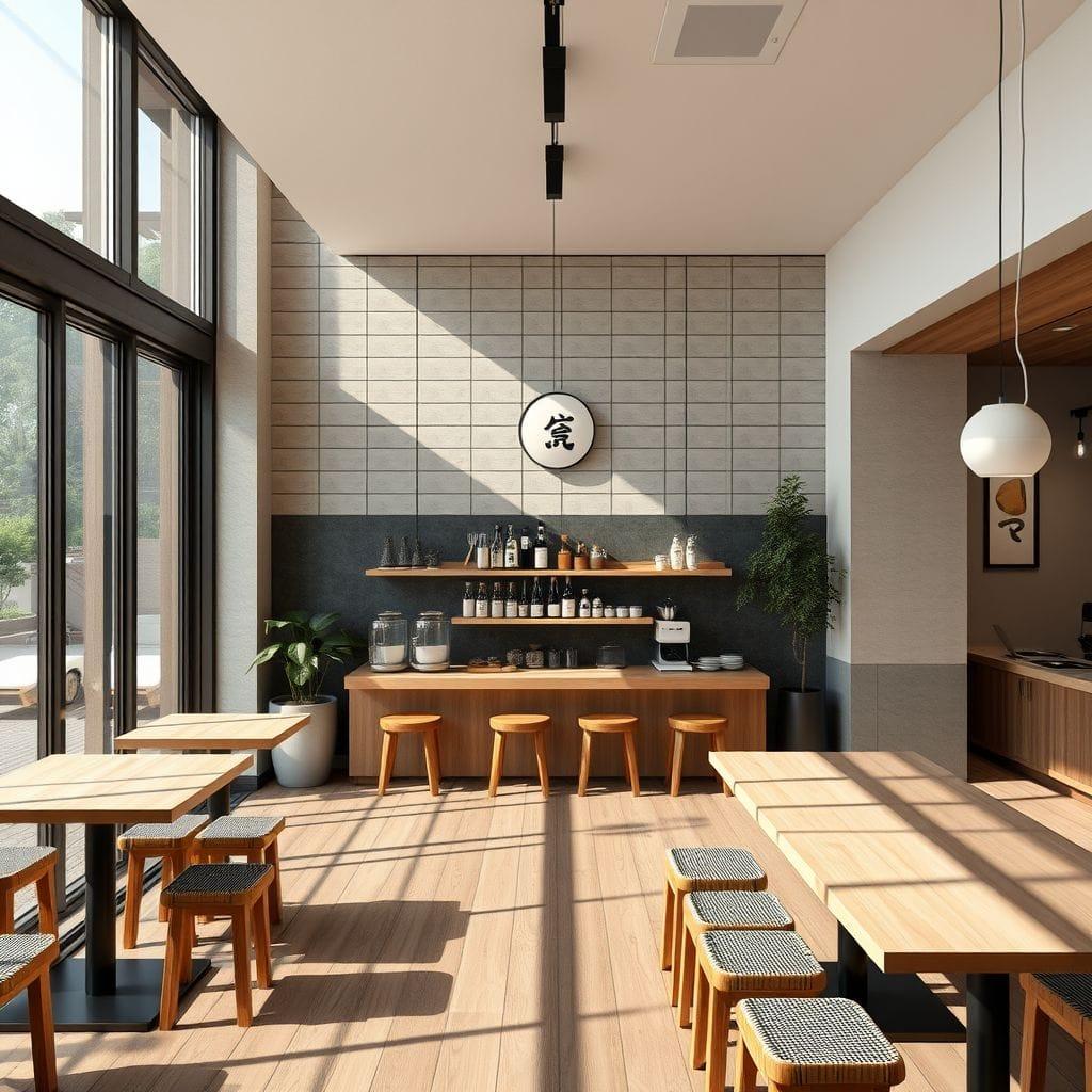 Japandi Coffee Shop design example 2