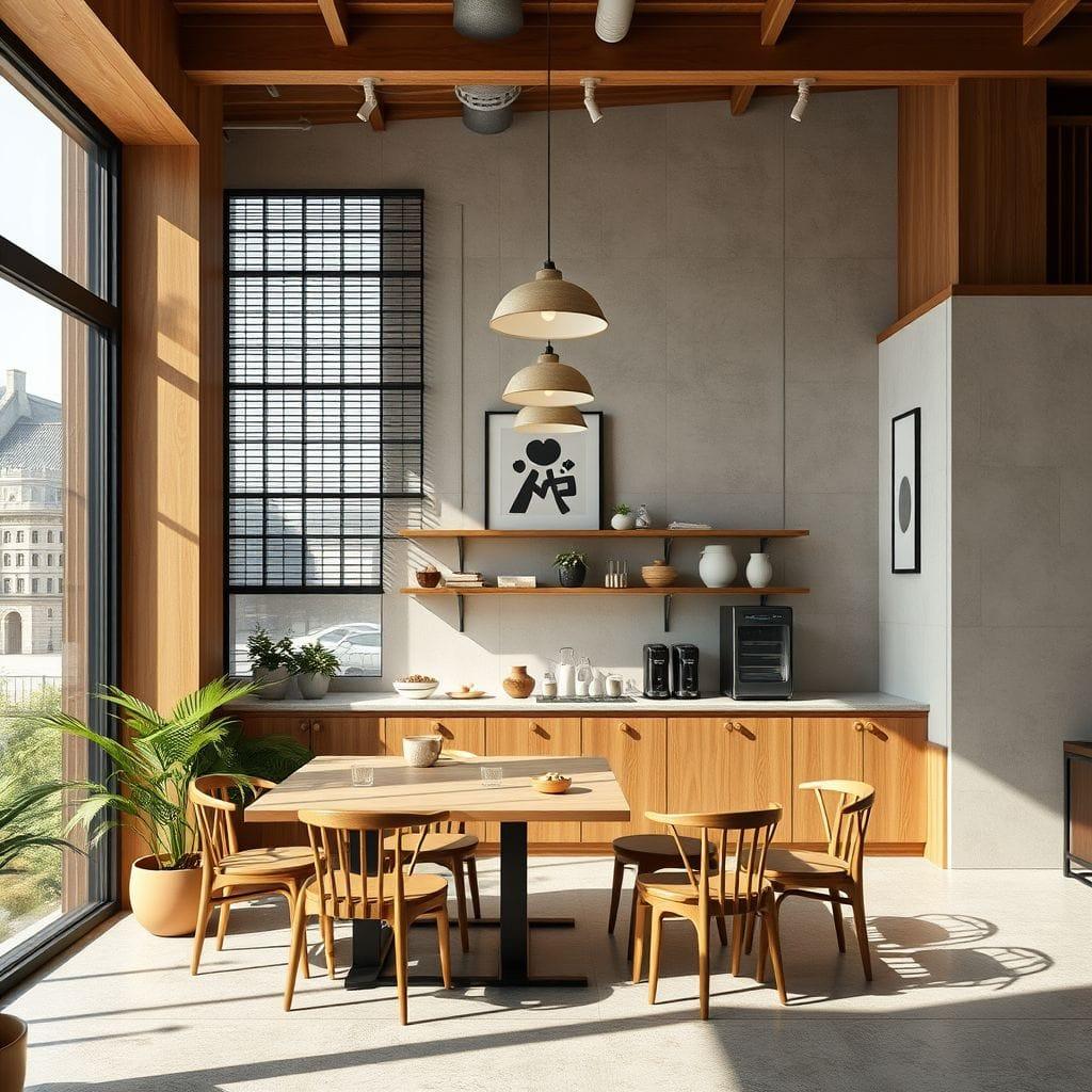 Japandi Coffee Shop design example 3