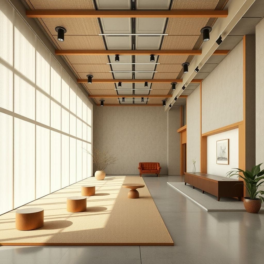 Japandi Exhibition Space design example 2