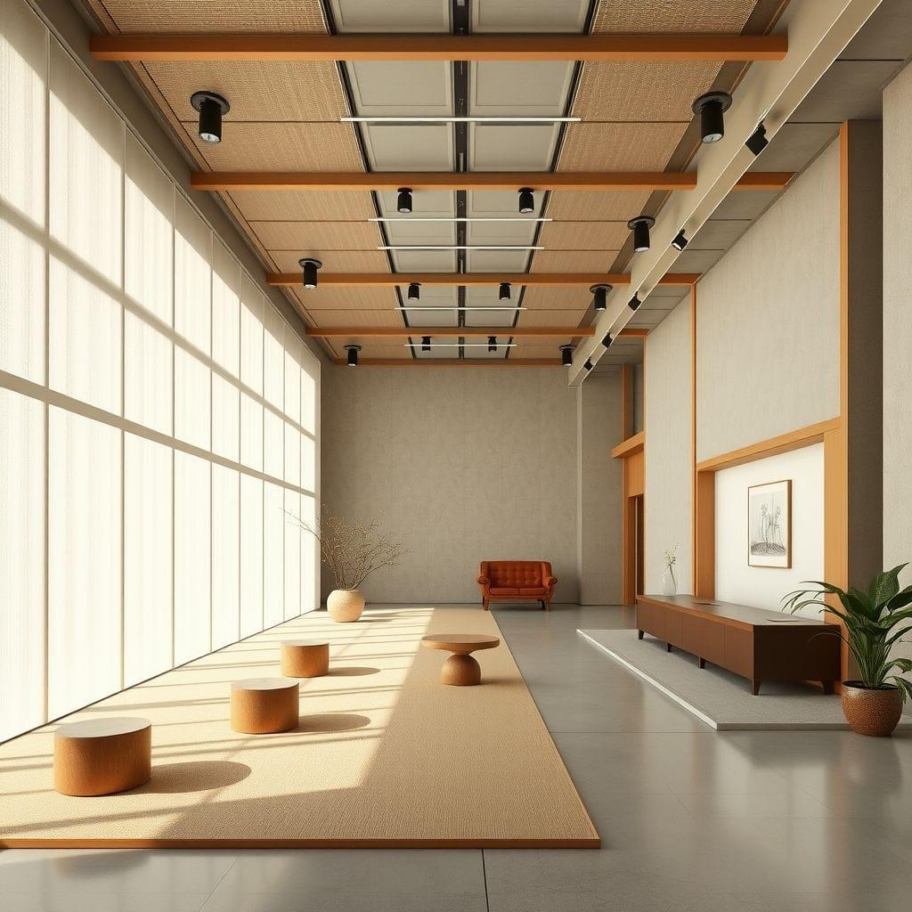 Japandi Exhibition Space design example 2