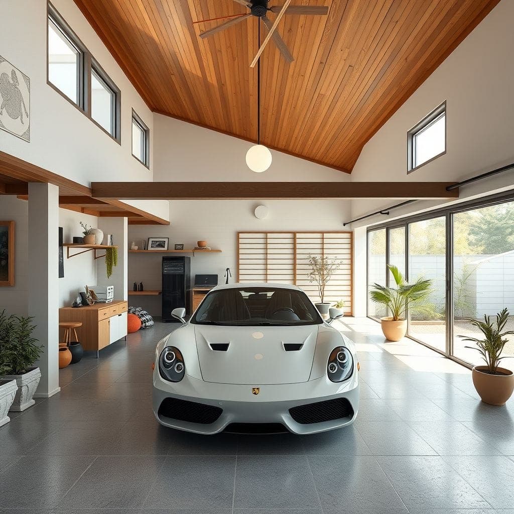 Japandi Garage design example 1