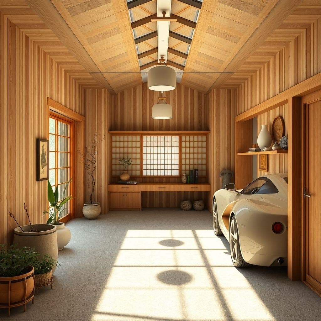 Japandi Garage design example 2