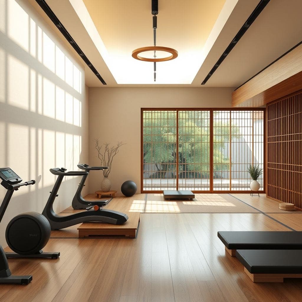 Japandi Gym design example 1