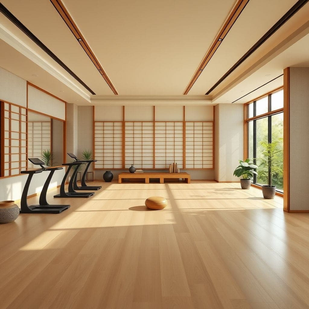 Japandi Gym design example 2