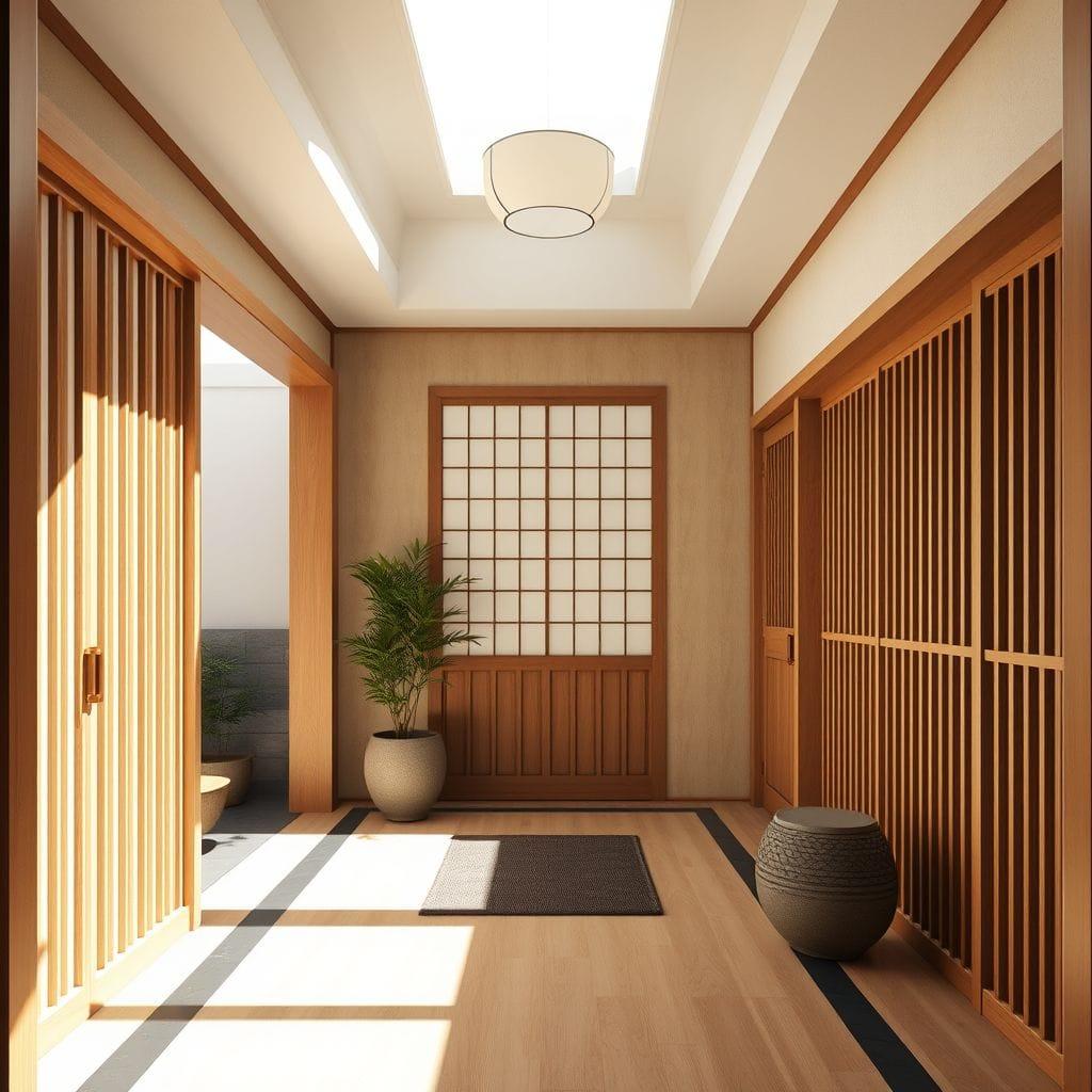 Japandi Hallway design example 2