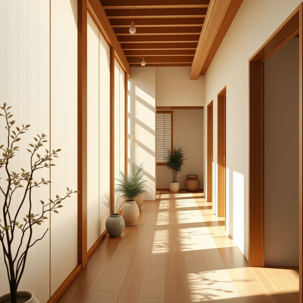 Japandi Hallway design example 3