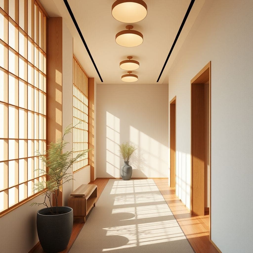 Japandi Hallway design example 4