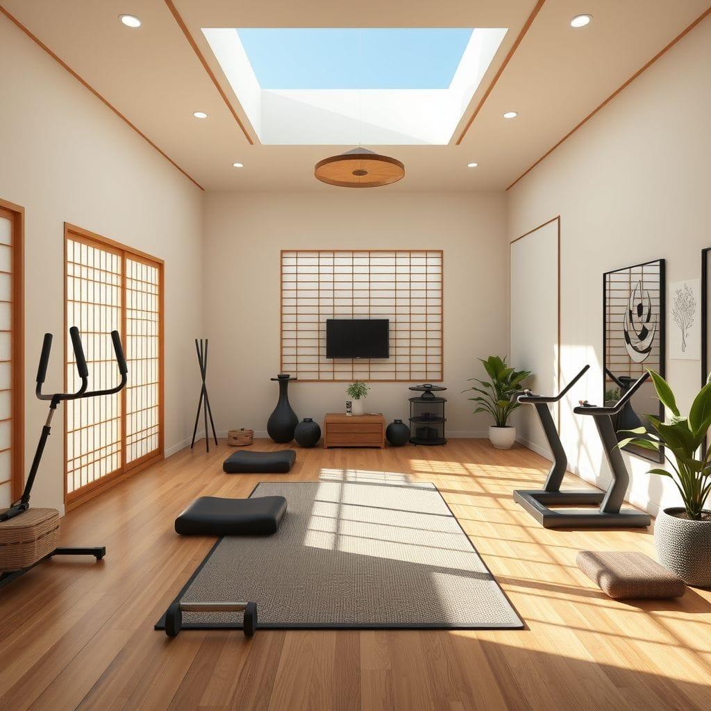 Japandi Home Gym design example 4