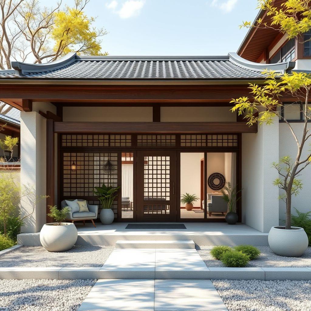 Japandi House Exterior design example 2