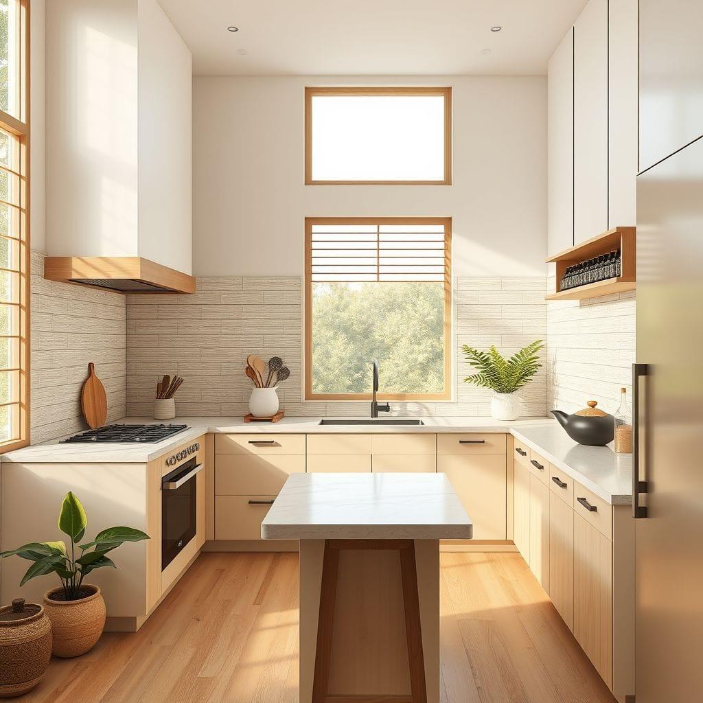 Japandi Kitchen design example 1