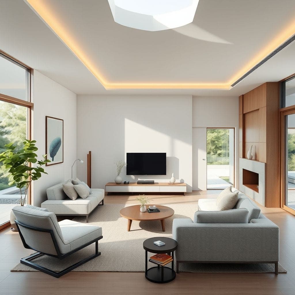 Japandi Living Room design example 1