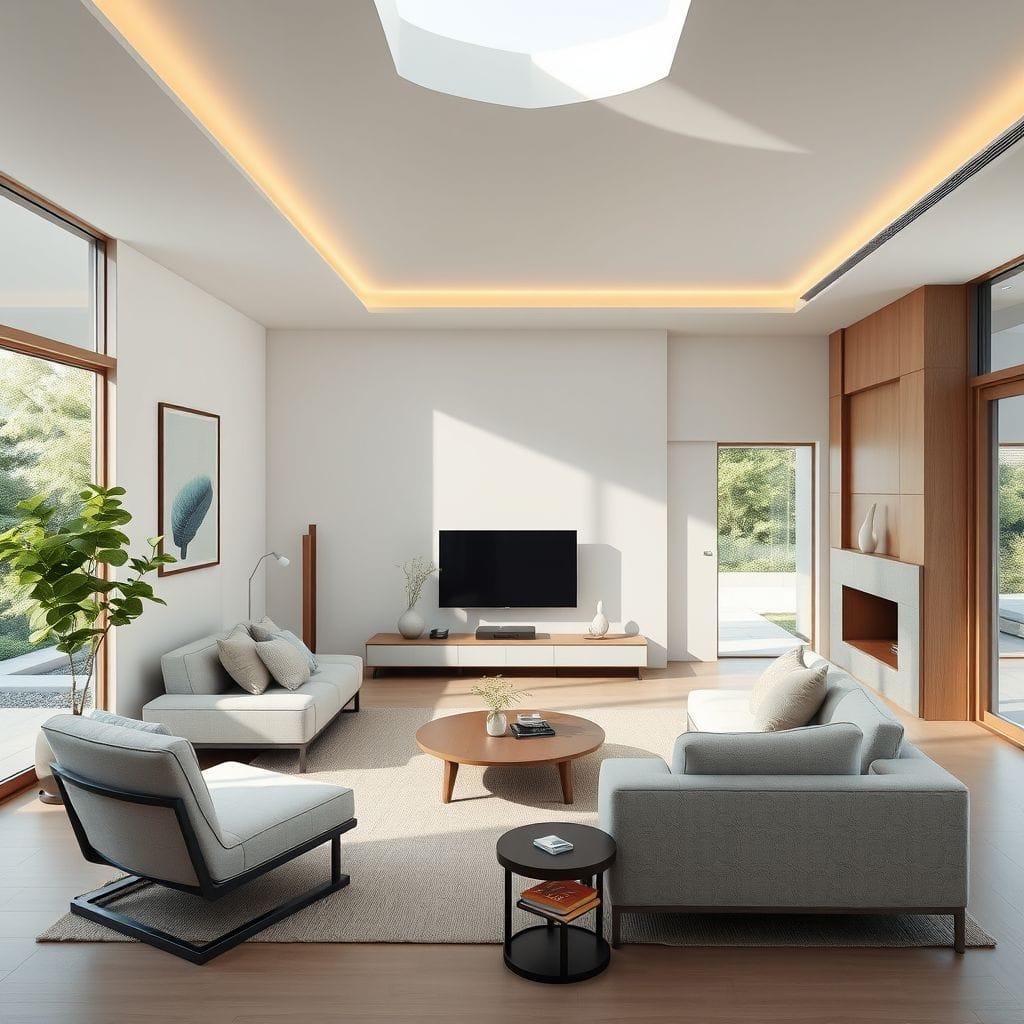 Japandi Living Room design example 1