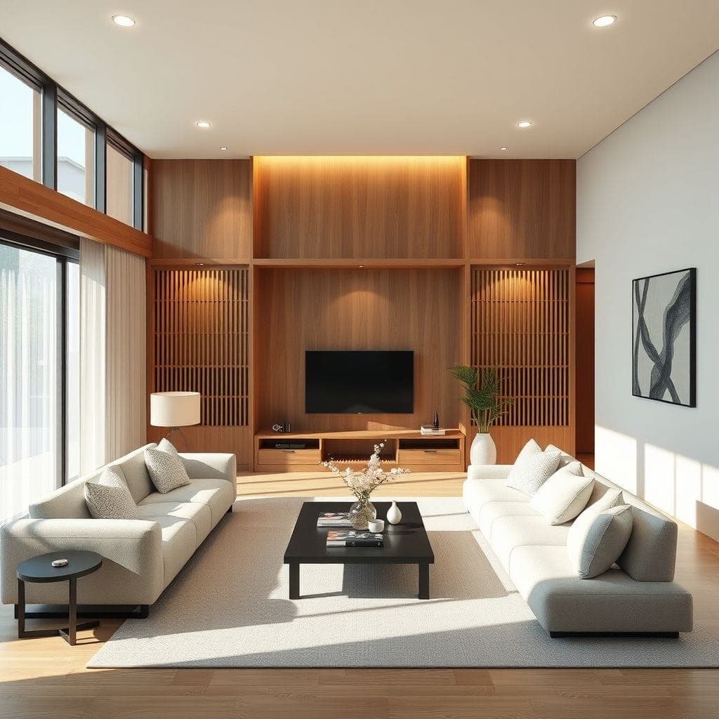 Japandi Living Room design example 2