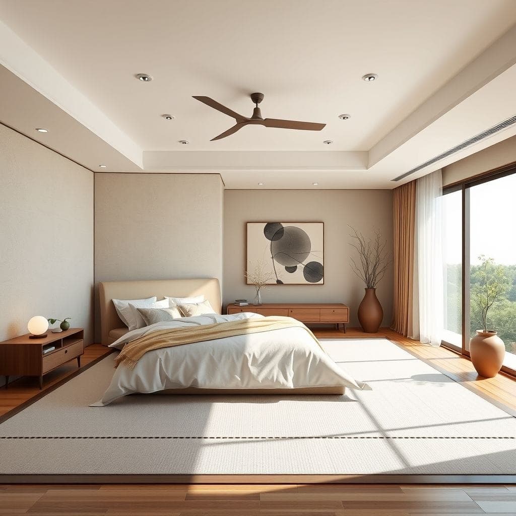 Japandi Master Bedroom design example 2