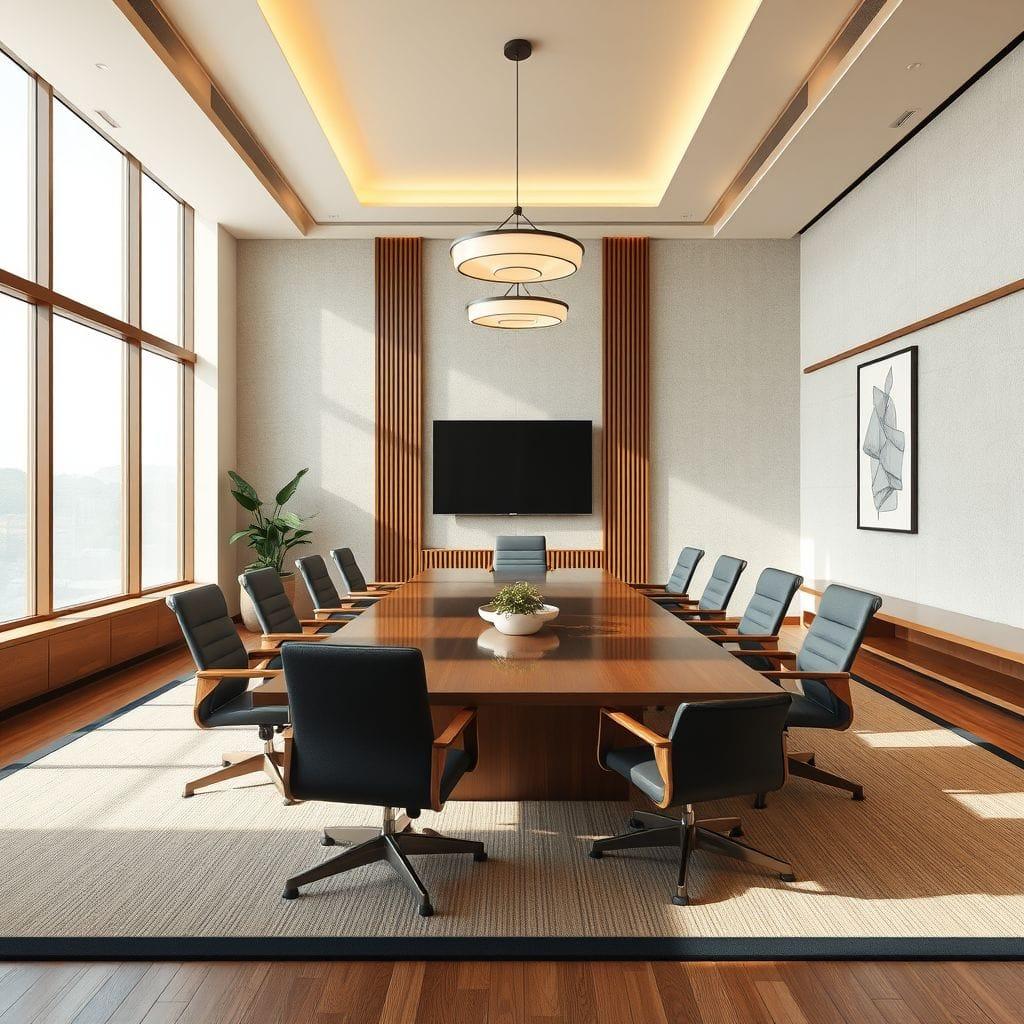 Japandi Meeting Room design example 2