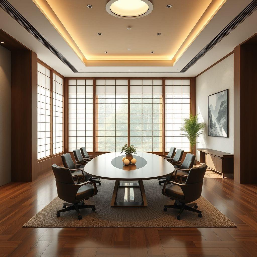 Japandi Meeting Room design example 3