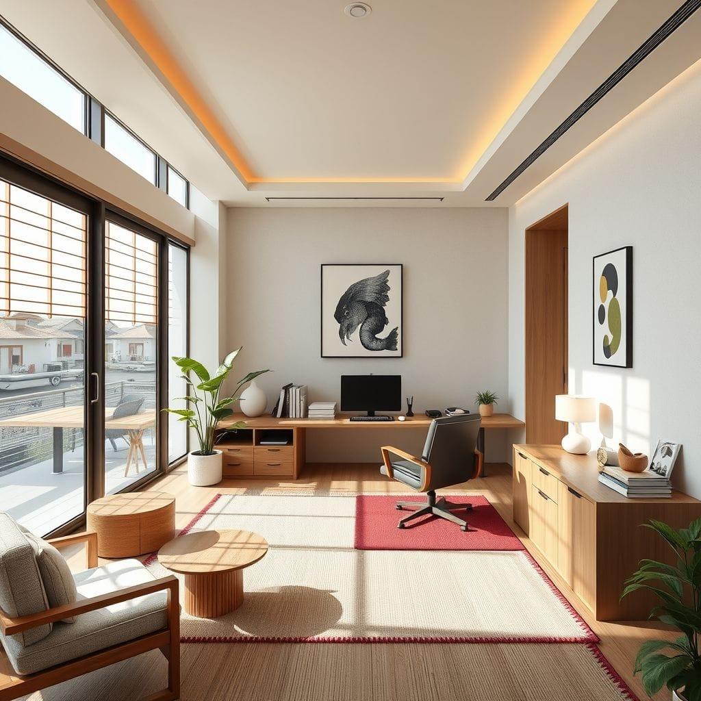 Japandi Office design example 2