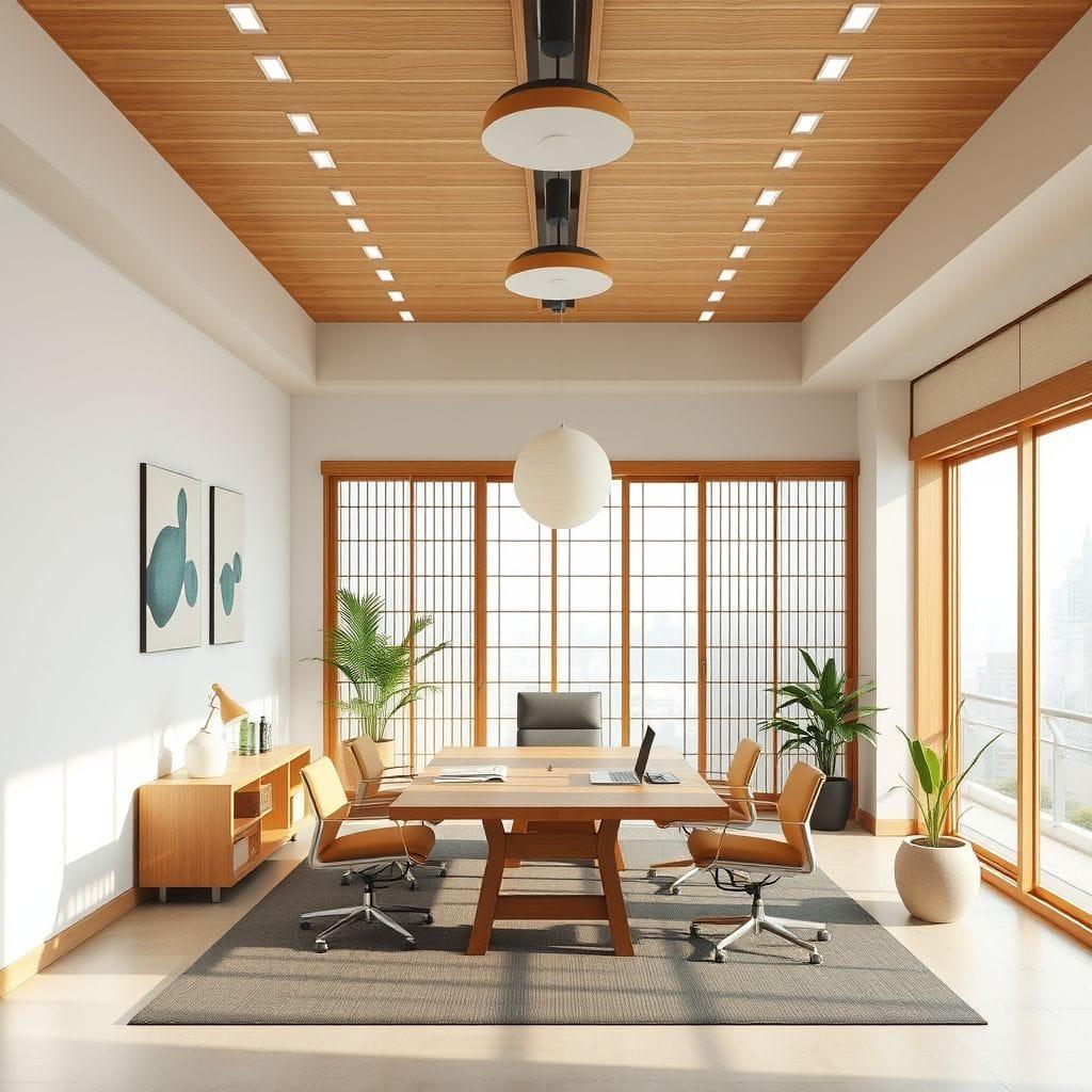 Japandi Office design example 4