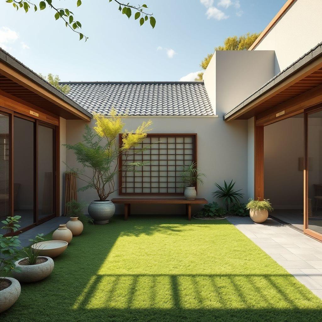 Japandi Outdoor Garden design example 2