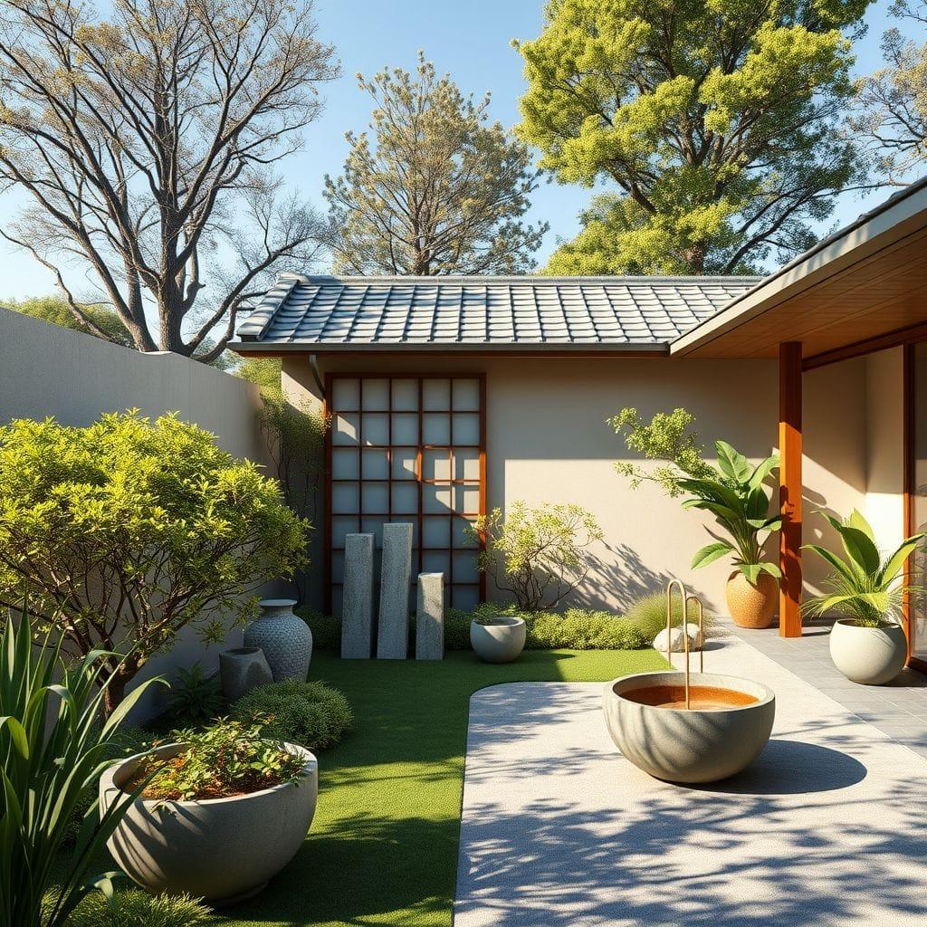 Japandi Outdoor Garden design example 3