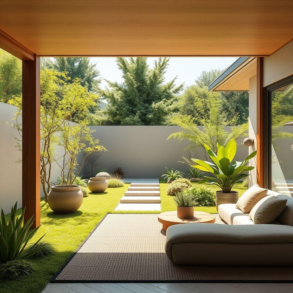 Japandi Outdoor Garden design example 4